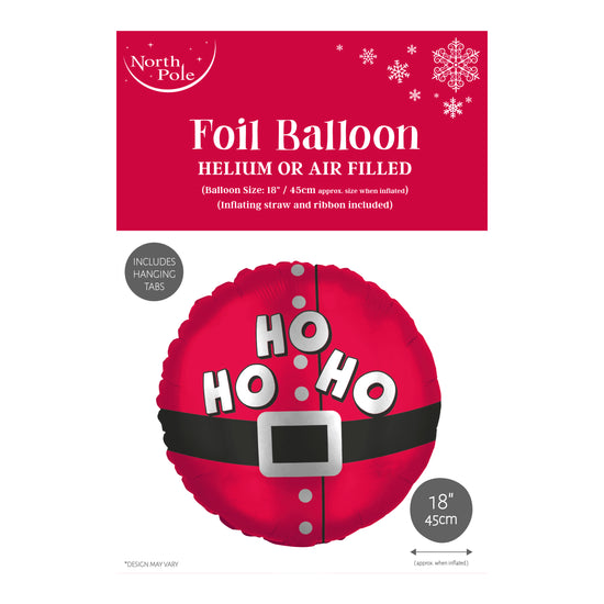 Santa Ho Ho Ho 18" Foil Balloon