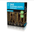 LED Cluster Lights Warm White 240pk