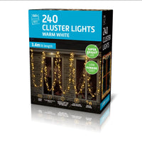 LED Cluster Lights Warm White 240pk