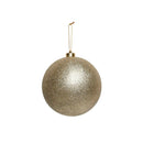 Glitter Shatterproof Bauble Champagne 15cm