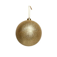 Glitter Shatterproof Bauble Gold 15cm