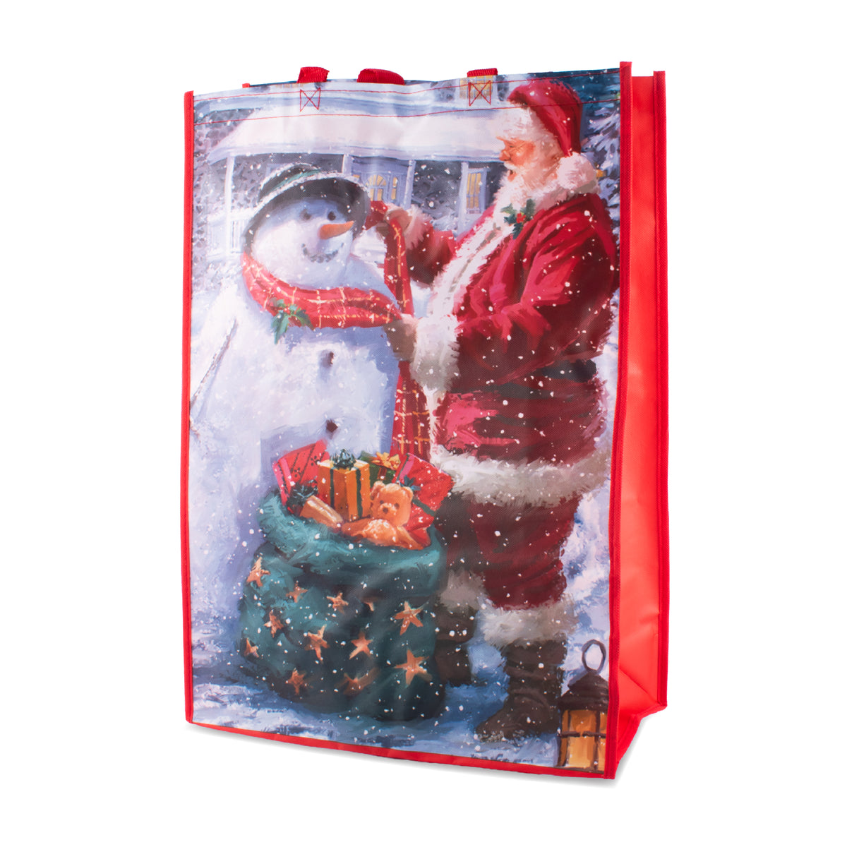 Gift Bag Christmas Woven Mini Super Jumbo 12pk