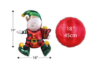 Sitting Elf 19" Air Fill Foil Balloon