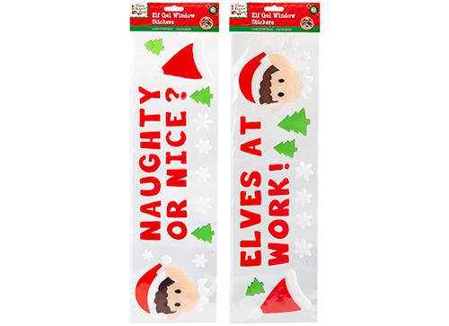 Sticker Window 55cm Elf XM Assorted
