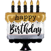 Grabo Satin Metallic Birthday Cake 37" Foil
