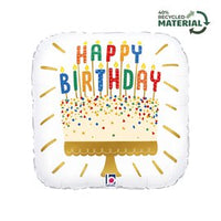 Grabo Birthday Cake Candles 18" Foil Balloon