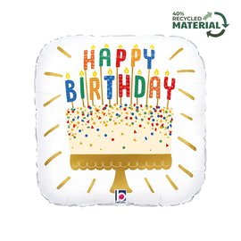 Grabo Birthday Cake Candles 18" Foil Balloon
