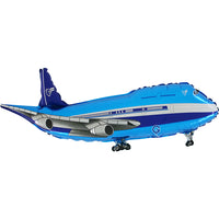 Grabo Airplane Blue 39" Foil Balloon