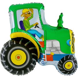 Grabo Tractor Green 34" Foil Balloon
