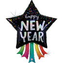 Grabo New Year Star Streamers 36" Foil Balloon