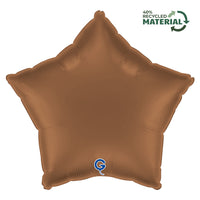Grabo Satin Chocolate 18" Star Foil Balloon