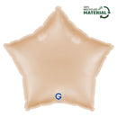Grabo Satin Nude 18" Star Foil Balloon