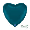 Grabo Satin Petrol Blue 18" Heart Foil Balloon