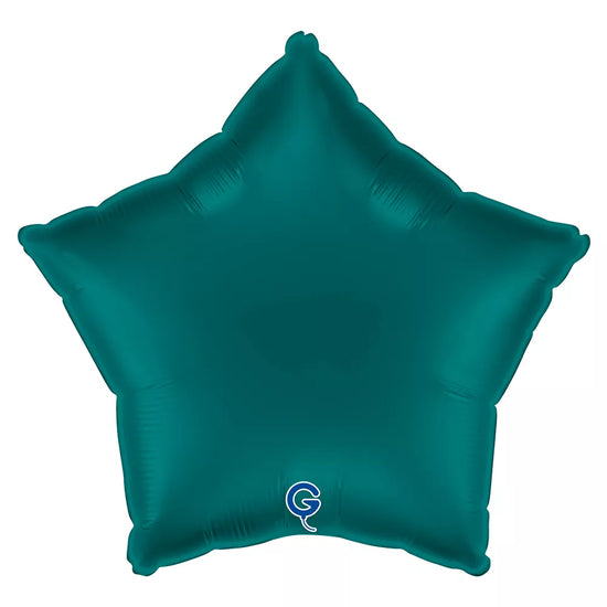 Grabo Satin Emerald Green 18" Star Foil Balloon