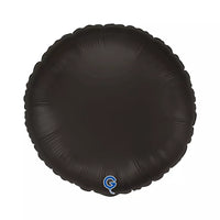 Grabo Satin Fume Black 18" Round Foil Balloon