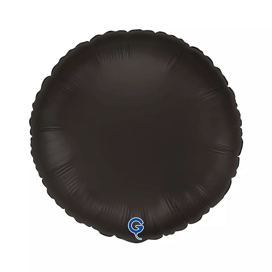 Grabo Satin Fume Black 18" Round Foil Balloon