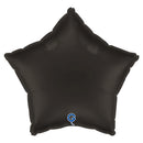 Grabo Satin Fume Black 18" Star Foil Balloon