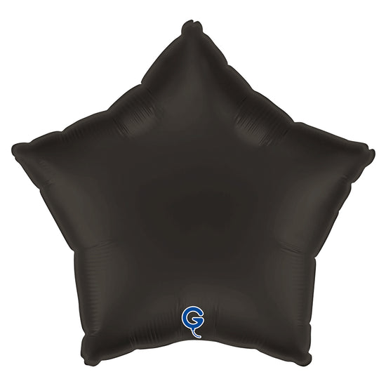 Grabo Satin Fume Black 18" Star Foil Balloon