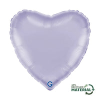 Grabo Satin Lilac 18" Heart Foil Balloon