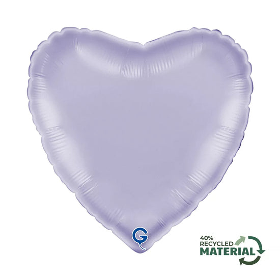 Grabo Satin Lilac 18" Heart Foil Balloon