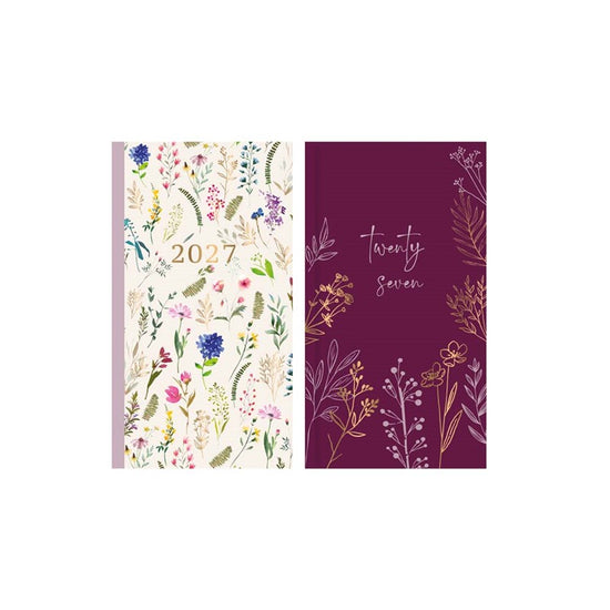 Diary Slim WTV Floral Meadow 2027 18pk