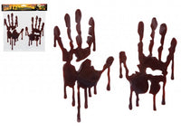 Halloween Blood Handprint Gel Stickers 30x30cm