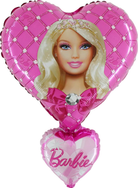 Grabo Barbie Hearts 26" Foil Balloon