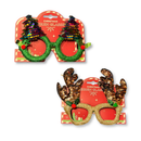 Christmas Glasses With Sequins 24pk