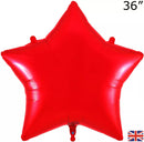 Oaktree Red 36" Star Foil Balloon