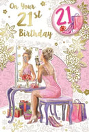 Xpress Yourself 6 Pack Cards C75 Birthday Age 21