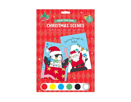 Paint By Numbers Christmas Scenes 2pk