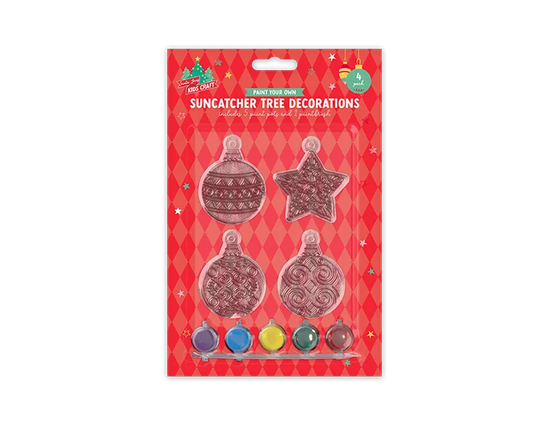 Paint Your Own Christmas Suncatcher 4pk
