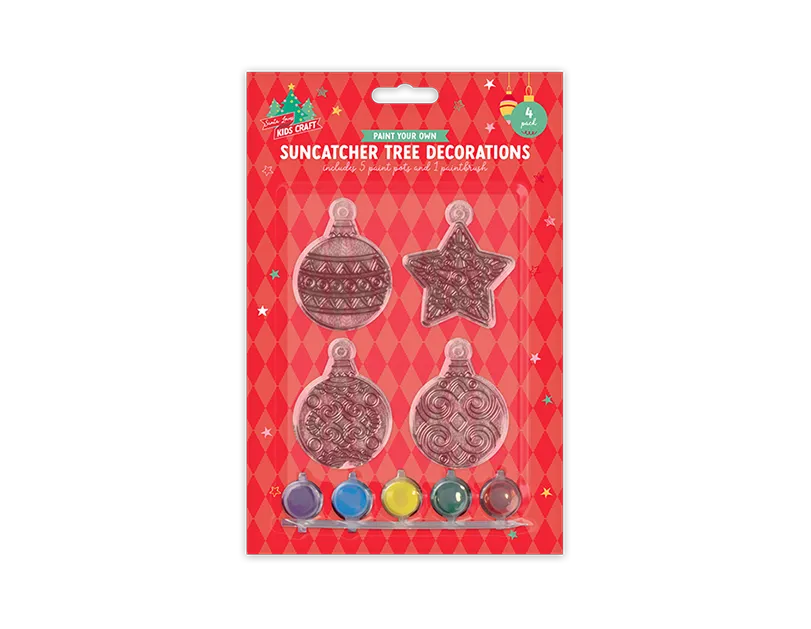 Paint Your Own Christmas Suncatcher 4pk