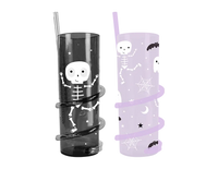 Halloween Spiral Straw Tumbler (Design May Vary)