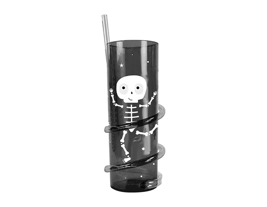 Halloween Spiral Straw Tumbler (Design May Vary)