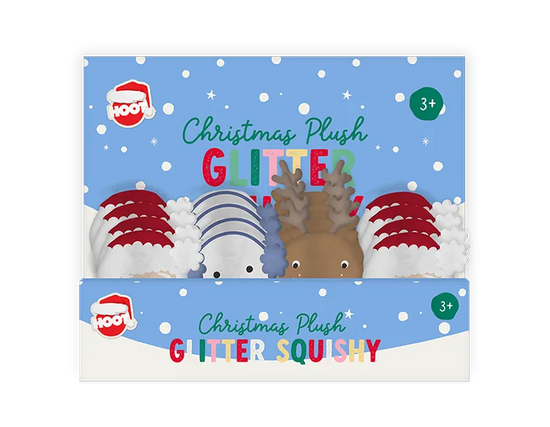 Christmas Plush Glitter Squishies 24pk