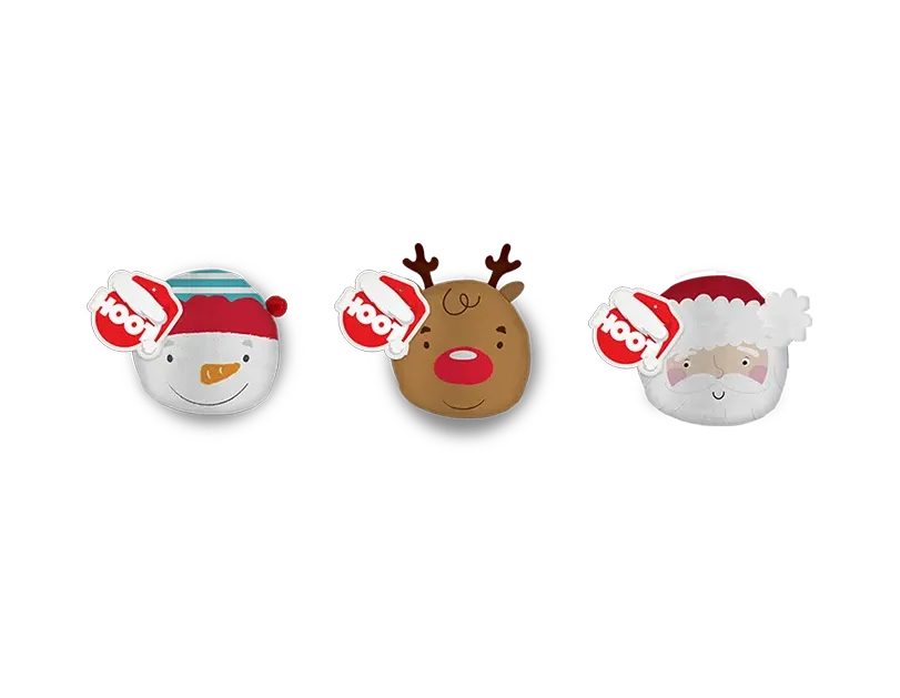 Christmas Plush Glitter Squishies 24pk