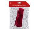 Christmas Cellophane Bag W/Gaint Bow 24pk