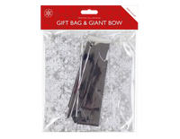 Christmas Cellophane Bag W/Gaint Bow 24pk
