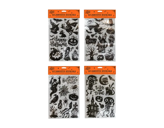 Halloween Silhouette Stickers (Design May Vary)