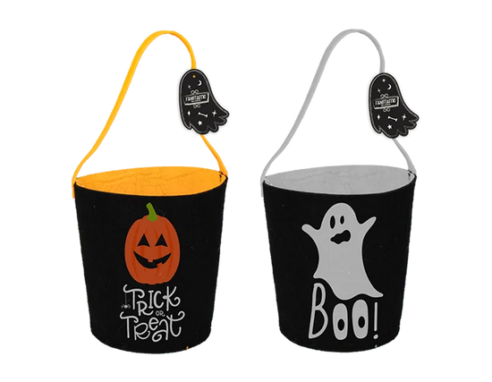 Halloween Treat Bucket 18cm (Design May Vary)