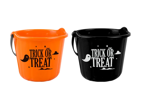 Trick Or Treat Bucket 22x17.5cm 24pk
