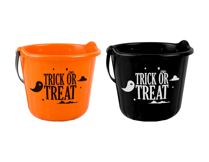 Trick Or Treat Bucket 22x17.5cm 24pk
