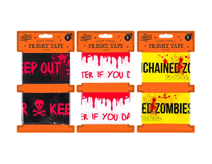Halloween Fright Tape 3m 24pk