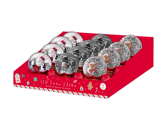 Christmas LED Snow Globe 9cm