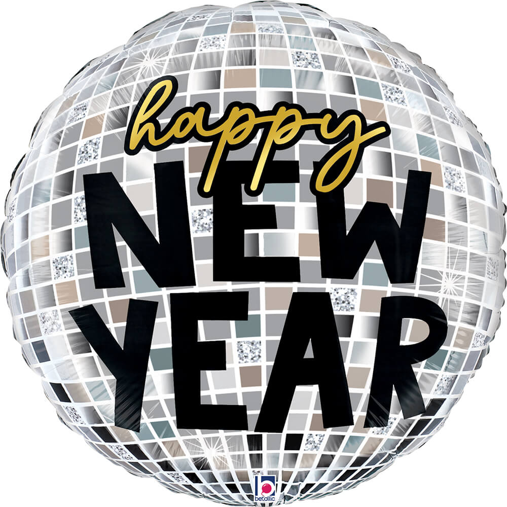 Grabo New Year Disco Ball 24" Foil Balloon