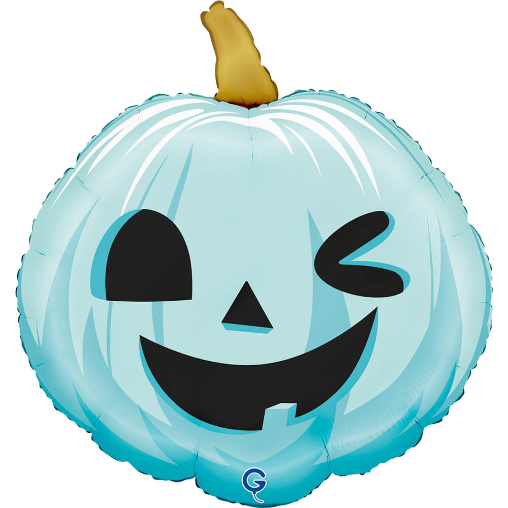 Grabo Foil Balloon Funny Pumpkin Green 22