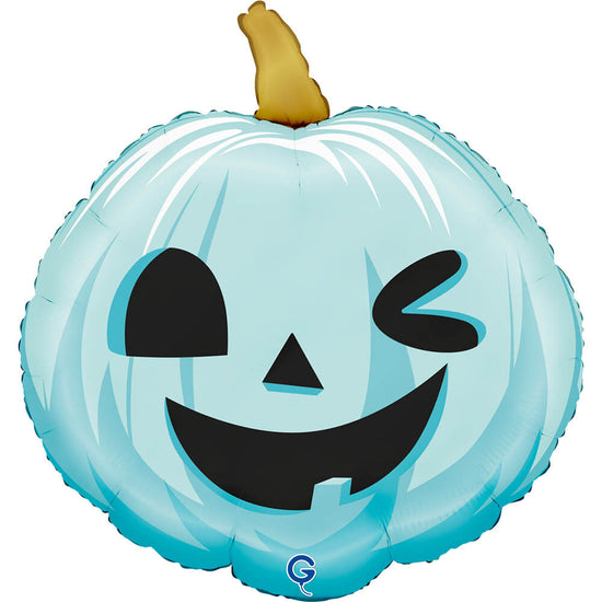 Grabo Foil Balloon Funny Pumpkin Green 22