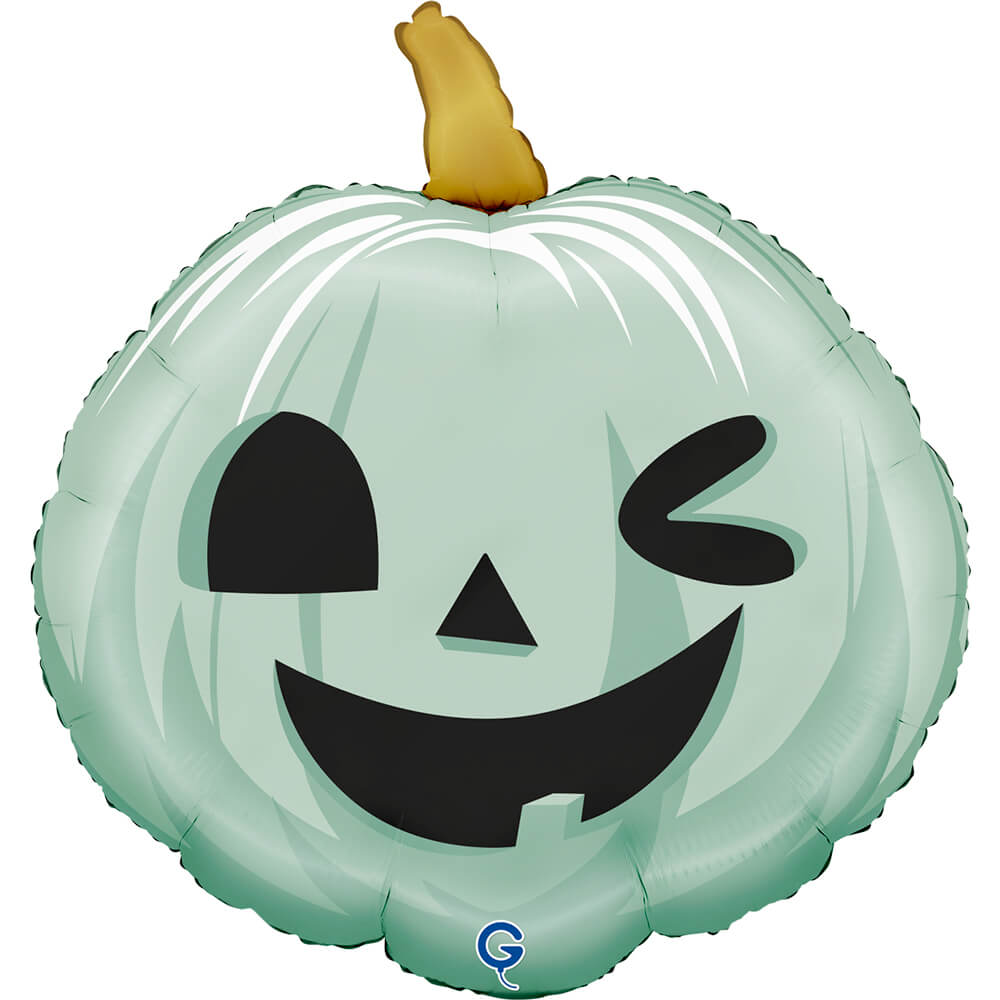 Grabo Foil Balloon Funny Pumpkin Blue 22