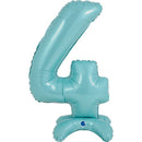 Grabo Pastel Blue Number 4 25" Standup Foil